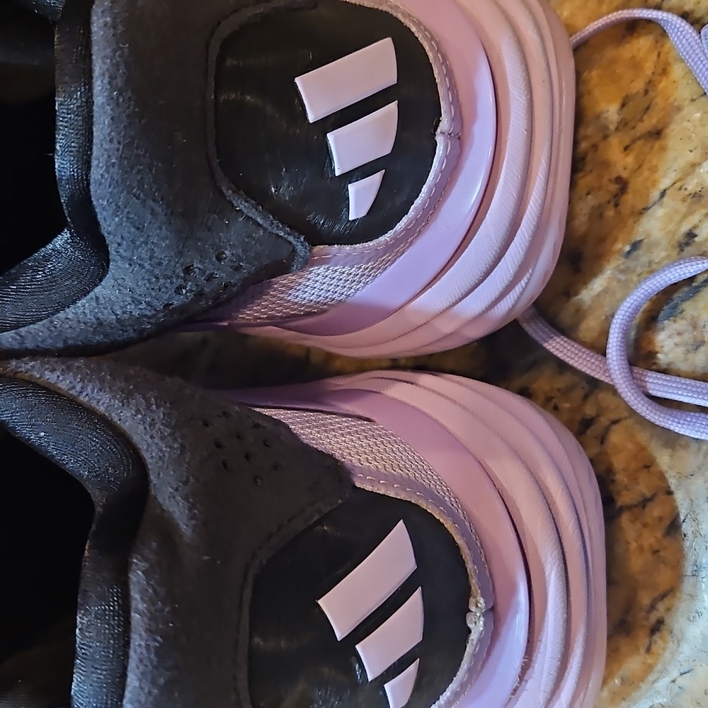 Adidas Lavender and Pink Athletic Shoes Volleyball - Picture 3 of 5